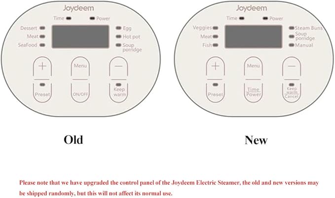 Joydeem Electric Food Steamer for Cooking, 2-Tier Stainless Steel Vegetable & Food Steamers, 15L/15.9 qt Large Capacity, JD-DZG15B