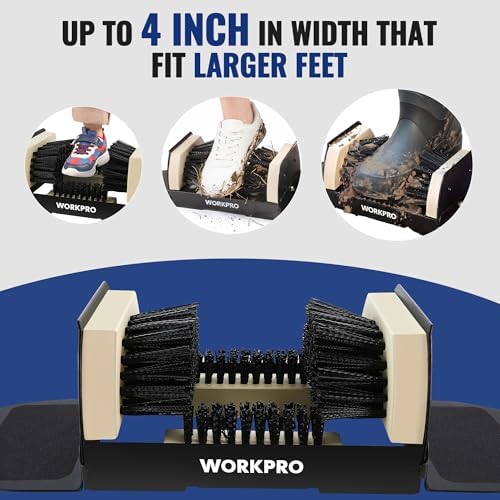 WORKPRO Extra Wide Boot Cleaner, Shoe Brush Scraper Scrubber Outdoor - Image 4