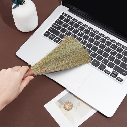 GORGECRAFT 37cm Small Natural Whisk Broom Straw Soft Broomstick - Image 3