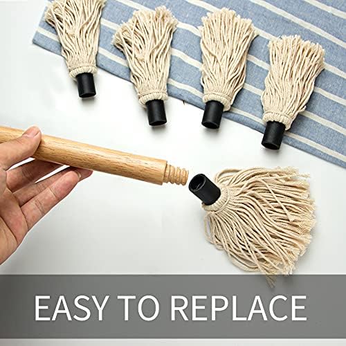 YFWOOD 18 Inch BBQ Mop Sauce Brushes Basting Brush Evenly Sauce Mop - Image 2