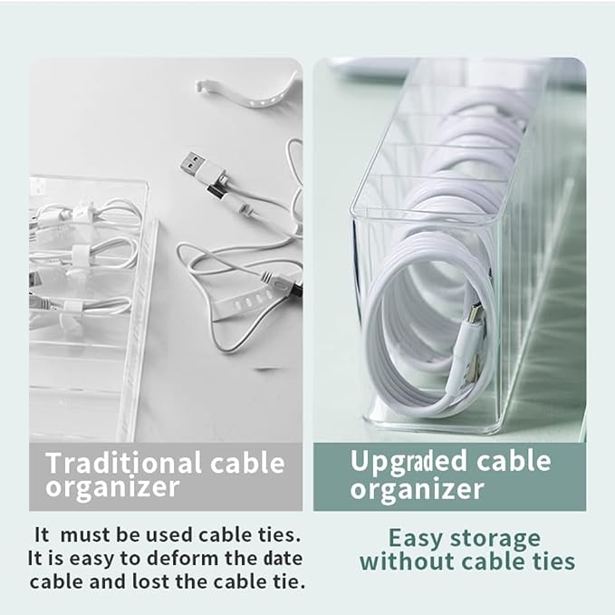 Charger Cable Cord Storage Organizer Box - Image 3