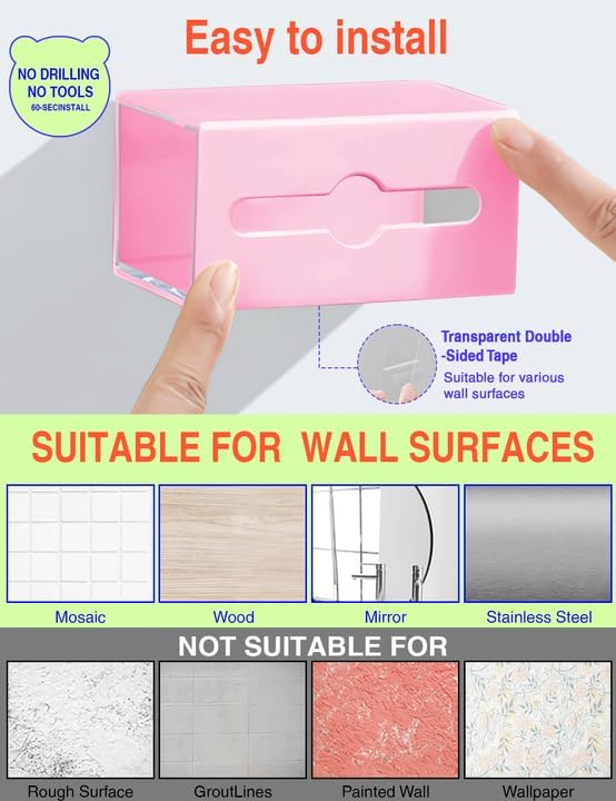 Qtip Holder for Bathroom Wall Organizer – Bathroom Decor, Dorm Room Essential - Image 6