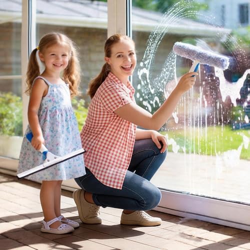 Mitclear Window Cleaning Kit 14IN Squeegee & Scrubber - Image 3
