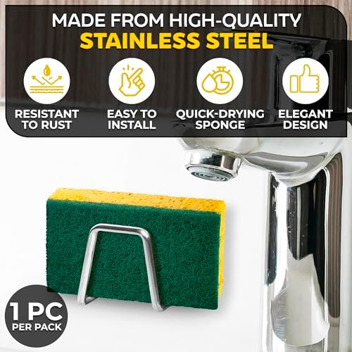 NADOBA Stainless Steel Sponge Holder - Image 3