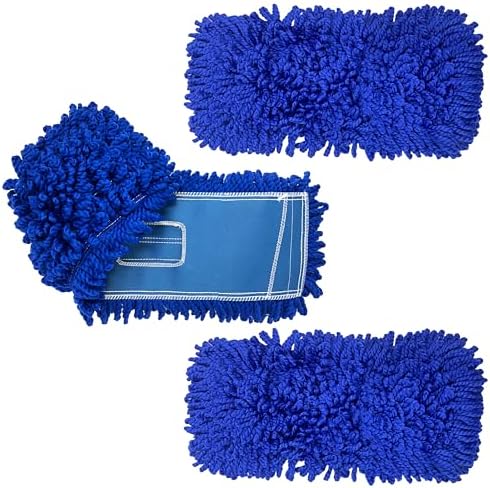KLEEN HANDLER 18" Microfiber Dust Mop Head Replacement, 3 Pack by BisonLife