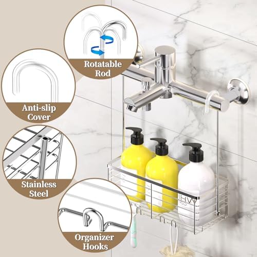 DELLAN Hanging Shower Organizer, Shower Rack - Image 4