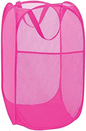 Deluxe Strong Mesh Pop up Laundry Hamper Basket by BATTOO