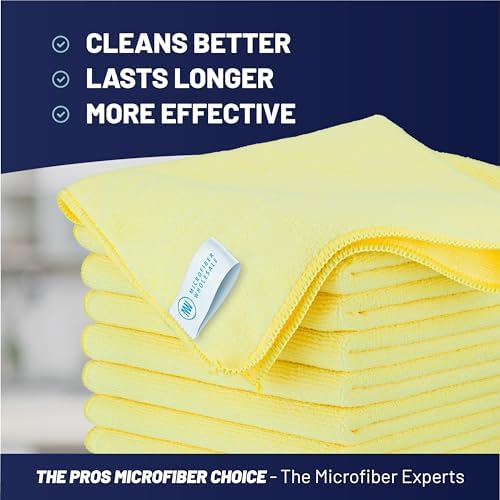 Microfiber Wholesale MW Pro 16x16 Commercial Cleaning Rags - Image 2