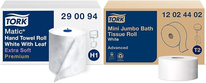 Tork Matic Extra Soft Paper Hand Towel Roll White by Tork