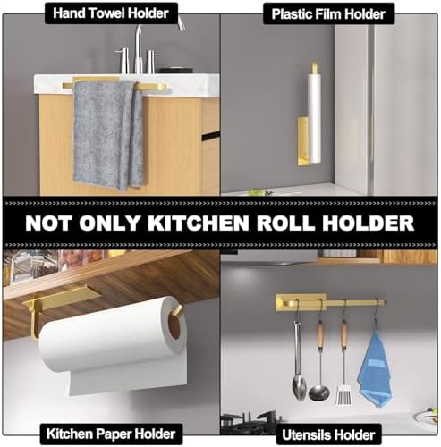Paper Towel Holder Under Cabinet, Self-Adhesive or Drilling - Image 4