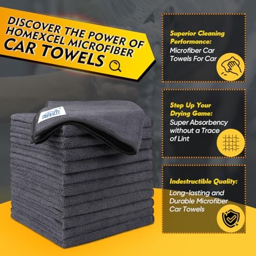 HOMEXCEL 600 Packs Microfiber Cleaning Cloth, 11.5 x 11.5 inch Microfiber Towels - Image 2