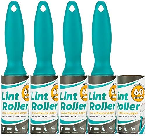 DecorRack 4 Lint Rollers with Extra Refill, 300 Sheets - Image 2