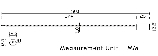 1000 Security Cable Seals Numbered Steel Wire Cable Tags Tamper Proof Wire Seals