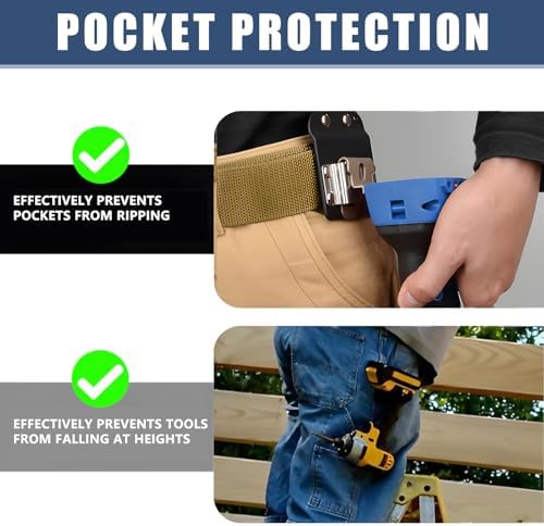 Drill Holder Belt Clip for Tool, Tape Measure Holder for Belt, Quick Grab or - Image 5