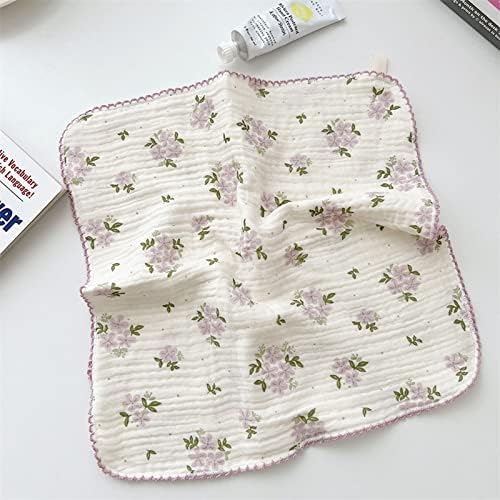 BuLuTu Vintage Floral Dish Cleaning Cloths Muslin Tea Towels 4Pcs - Image 7