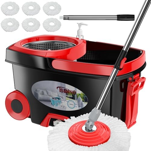 FunClean Large Spin Mop Bucket Set by RinseWise