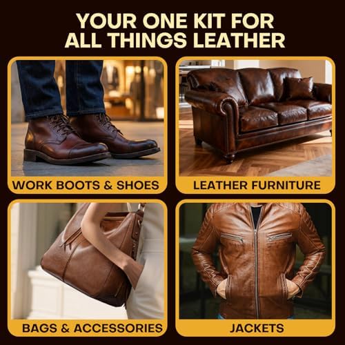 RAPSAKEMOH Shoe Polish Kit, Horsehair Brush Shoe Shine Kit - Image 7