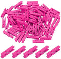 uxcell 100 Pcs Wooden Clothespins, 1.4 Inch Clothes Pins Wooden Colored Small by uxcell