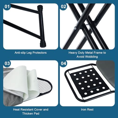 Ironing Board Full Size, Heat Resistant Cover Iron Board - Image 3