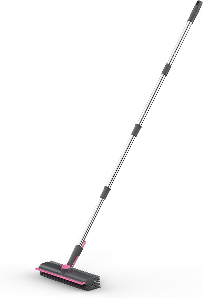AIR U+ Floor Scrub Brush with Long Handle, 3-in-1 Rotating Head & Squeegee | - Image 7