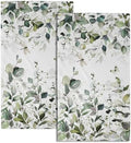 Green Eucalyptus Leaves Hand Towels Spring Sage Green Botanical Fingertip Towel by Granbey