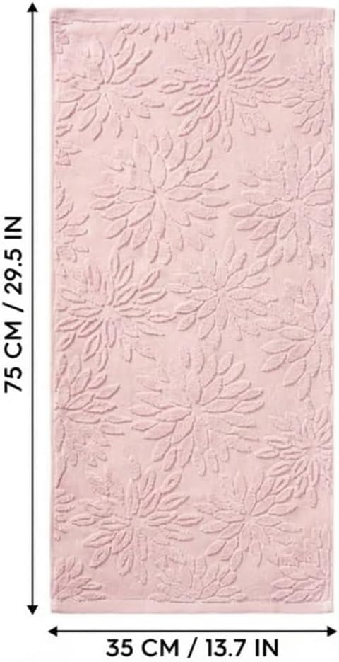 Artoid Mode 1 Pc Pink 3D Dahlia Floral Jacquard Hand Towels - Image 7