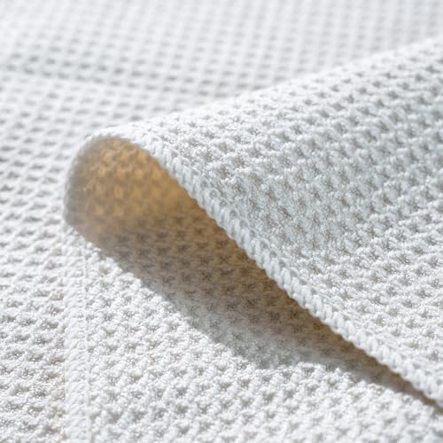 POLYTE 340 GSM Microfiber Waffle Kitchen Dish Tea Towel, 16x28 in, 12 Pack - Image 3