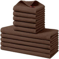 Homaxy 10 Pack 100% Cotton Kitchen Towels and Dishcloths Set by Homaxy