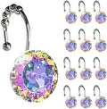 Sunlit Luxury Design Round Diamond Crystal Gem Bling by Sunlit