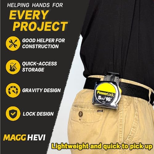 Tape Measure Holder, Quick Draw Tape Measure Holster, Tape Measure Belt Clip - Image 3