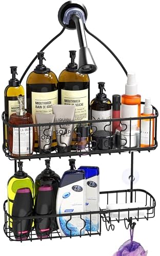 Simple Houseware Bathroom Hanging Shower Head Caddy Organizer - Image 5