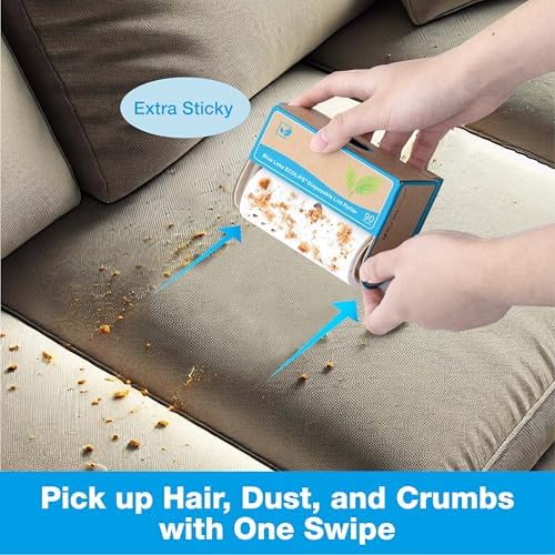 Blue Lake ECOLIFE Plastic-Free Lint Roller – 4-Pack | Extra Sticky & Eco-Lint - Image 4