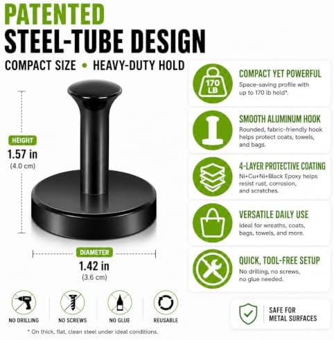 Neosmuk Magnetic Hooks Steel Tube Design - Image 4
