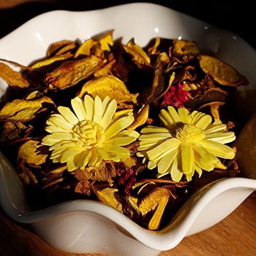 Yellow Potpourri Bags, Lemon Scented Decorative Bowl Filler - Image 5