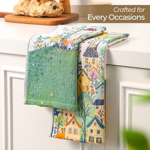 Cotton Mushroom Boho Floral Flour Sack Towels - Image 2