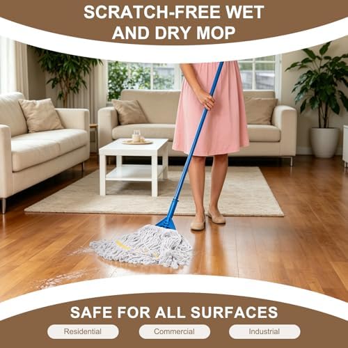 KeFanta 2 Pack Heavy Duty Mop Head Replacement, Commercial Industrial Heads | - Image 2