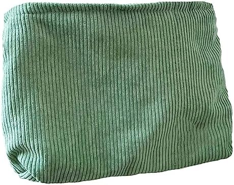 SxoSyo Corduroy Makeup Bags, Large Zipper Cosmetic Pouch by SxoSyo