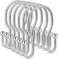 24 Pack Double Shower Curtain Hooks Rings, TENOVEL Double Sided Shower Curtain by TENOVEL