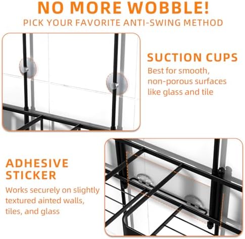 Haging Shower Caddy for Handheld Showerheads, Over Head Shower organizer - Image 6