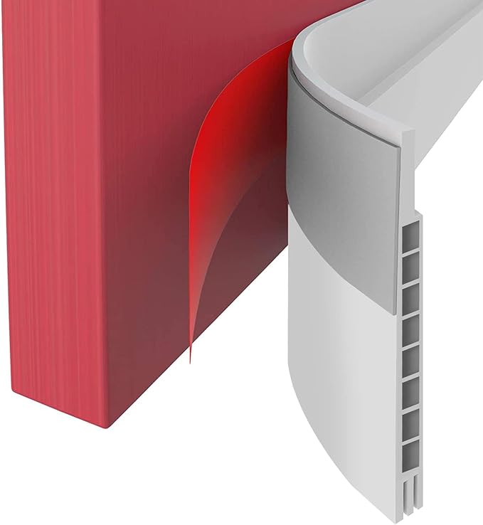 Upgraded Door Draft Stopper for Large Gap, Widened Door Sweep Seal Gap Up to by Suptikes