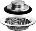2PCS - Kitchen Sink Drain Strainer and Anti-Clogging Stopper Drainer Set by HilltopProducts
