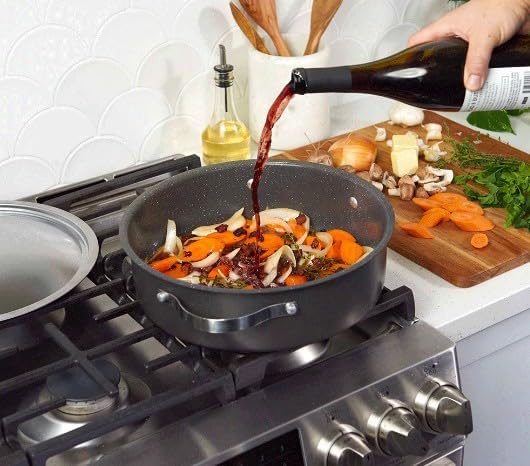 Nordic Ware Verde Ceramic Nonstick Braiser with Lid