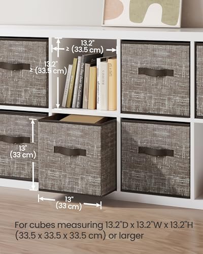 SONGMICS Storage Cubes, 13-Inch Foldable Closet Organizers - Image 3