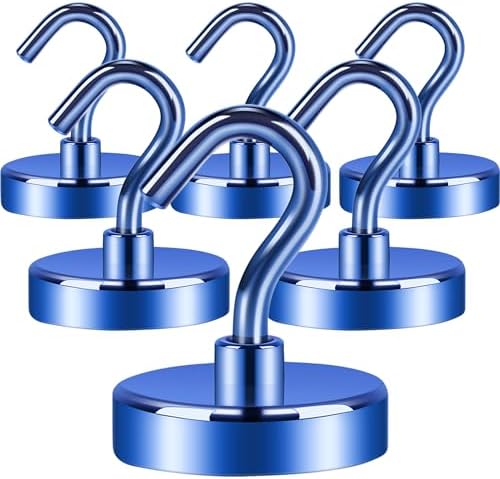 Neosmuk Magnetic Hooks for Cruise Cabins, 85lb+ Heavy Duty, 6 Pack by Neosmuk