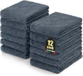 Homaxy 12 Pack Super Soft Absorbent Dish Towels, Dark Grey by Homaxy