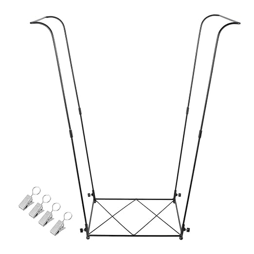 Trash Bag Holder, Garbage Bag Holder, Metal Leaf Bag Holder Stand | Portable - Image 2