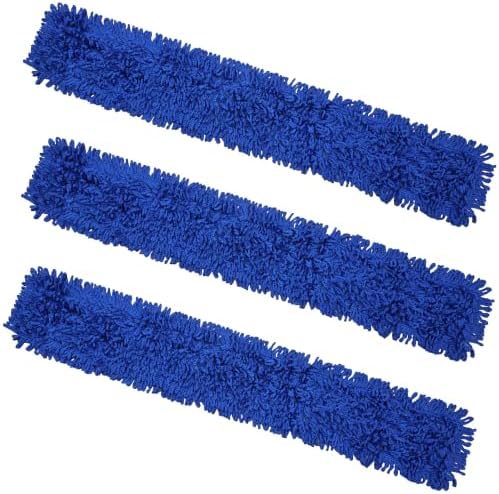 KLEEN HANDLER 48" Microfiber Dust Mop Head Replacement, 3 Pack by BisonLife