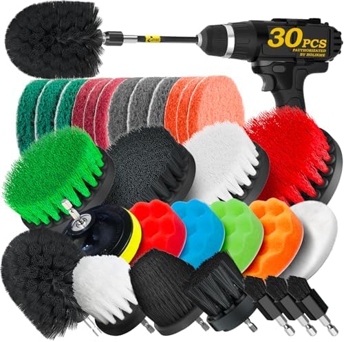 Holikme 30Piece Drill Brush Attachment Set by Holikme