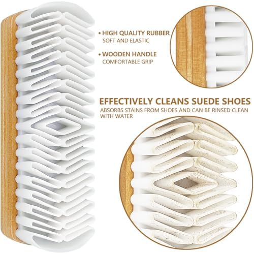 3Pcs Suede Shoe Brush and Eraser Suede Nubuck Cleaning Brush - Image 4