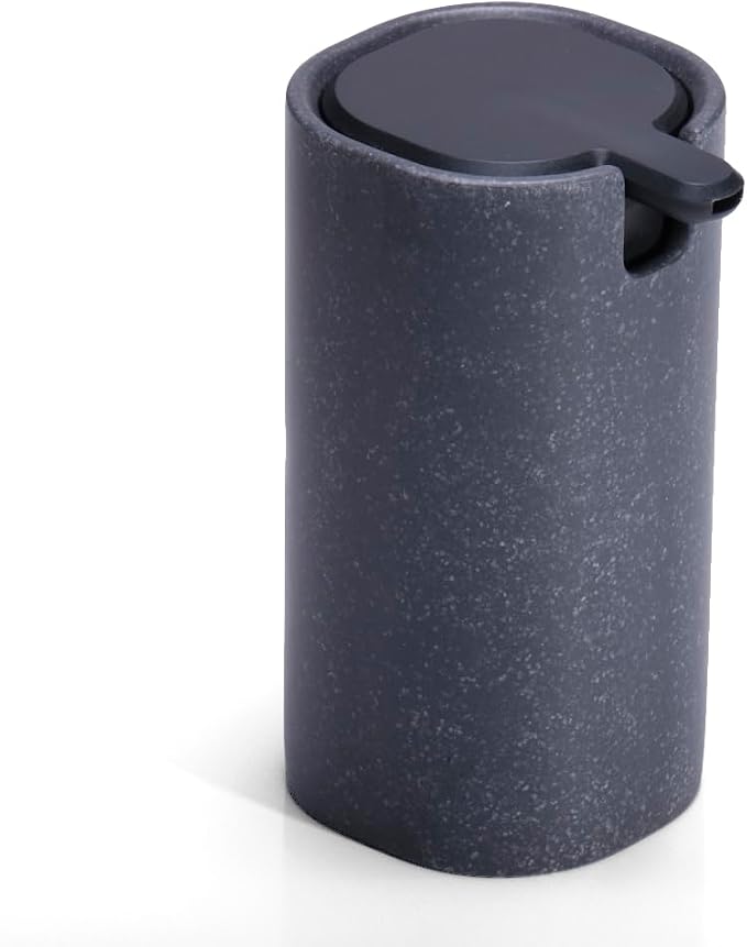 LINE+ARC Modern Easy-to-Press Soap & Lotion Dispenser, Slate | Ergonomic by LINEARC